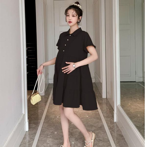 maternity dresses 2021 summer loose short sleeve dress plus size turn-down collar ruffles patchwork pregnancy woman black yellow, White
maternity dresses 2021 summer loose short sleeve dress plus size turn-down collar ruffles patchwork pregnancy woman black yellow, White