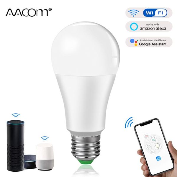 bulbs 15w wifi smart light bulb ampoule led e27 b22 intelligent lamp lampada work with echo alexa google assistant voice control
bulbs 15w wifi smart light bulb ampoule led e27 b22 intelligent lamp lampada work with echo alexa google assistant voice control