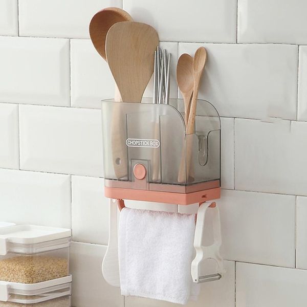 translucent wall-mounted multi-function chopstick holder kitchen shelf perforated cage storage box bottles & jars
translucent wall-mounted multi-function chopstick holder kitchen shelf perforated cage storage box bottles & jars
