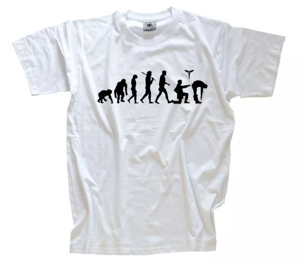 edizione standard proctologo medico evoluzione t-shirt s-xxxl, White;black 
edizione standard proctologo medico evoluzione t-shirt s-xxxl, White;black