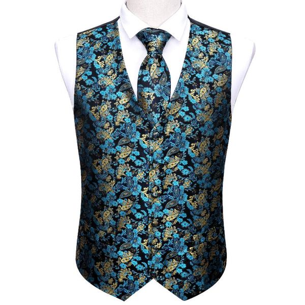 men's vests men teal waistcoat blue silk vest for jacquard paisley tie hanky 4pc set formal business party male jacket barry.wang desig, Black;white
men's vests men teal waistcoat blue silk vest for jacquard paisley tie hanky 4pc set formal business party male jacket barry.wang desig, Black;white