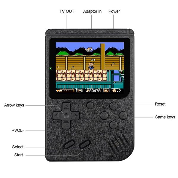 portable card handheld game console built in 400game no repeat for shell children players
portable card handheld game console built in 400game no repeat for shell children players
