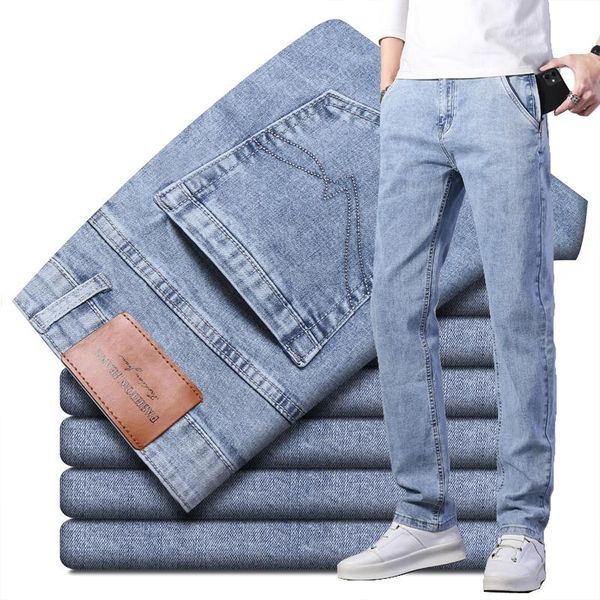 men's jeans light blue stretch slim denim trousers trendy fashion all-match street clothing straight pants
men's jeans light blue stretch slim denim trousers trendy fashion all-match street clothing straight pants