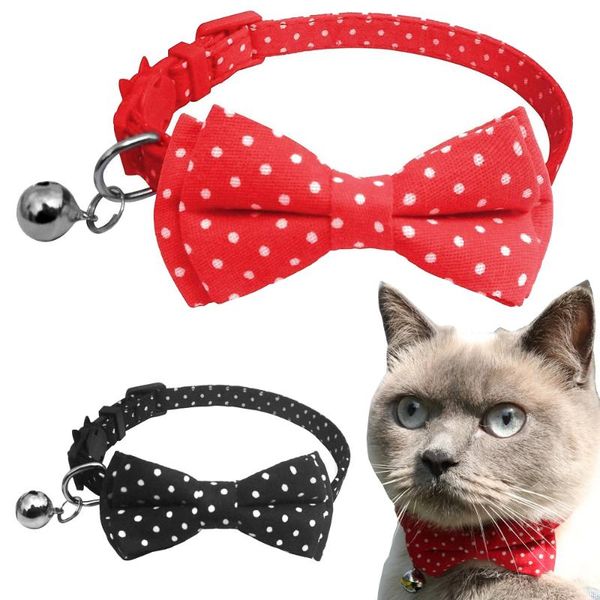cat collars & leads bow tie collar with bell breakaway wave point printing charm adjustable safety kitten for pets kitty(6.8''-10.
cat collars & leads bow tie collar with bell breakaway wave point printing charm adjustable safety kitten for pets kitty(6.8''-10.