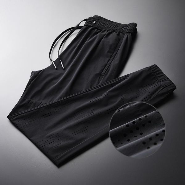 men's pants summer mens luxury ventilated hollow solid color drawstring male plus size 4xl elastic waist slim man trouser, Black
men's pants summer mens luxury ventilated hollow solid color drawstring male plus size 4xl elastic waist slim man trouser, Black