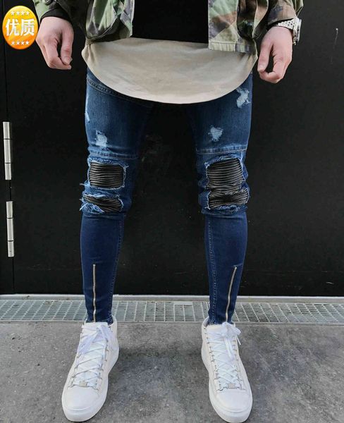 heee famous brand designer slim fit ripped jeans men mens distressed denim joggers knee holes washed destroyed 9dhm, Blue
heee famous brand designer slim fit ripped jeans men mens distressed denim joggers knee holes washed destroyed 9dhm, Blue