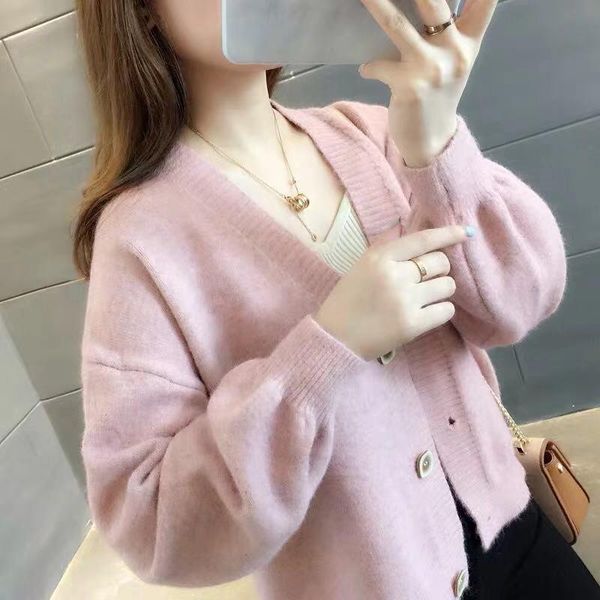 women's knits & tees autumn winter knitted female cardigan loose streetwear knit sweater coat cute solid v neck women jacket s-2xl, White
women's knits & tees autumn winter knitted female cardigan loose streetwear knit sweater coat cute solid v neck women jacket s-2xl, White