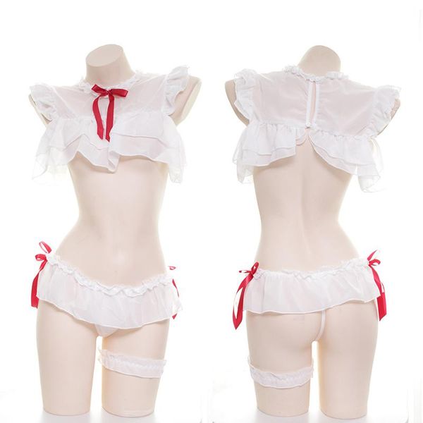 bras sets japanese lolita chiffon white nightdress cosplay pajamas girl translucent bow short underwear set open cup bra lingerie, Red;black
bras sets japanese lolita chiffon white nightdress cosplay pajamas girl translucent bow short underwear set open cup bra lingerie, Red;black