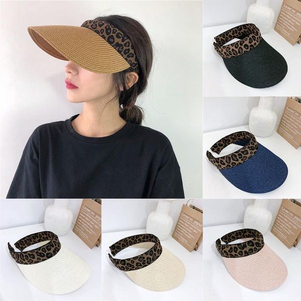 wide brim hats empty fashion women's sun handmade straw visor caps parent-child summer hat beach, Blue;gray
wide brim hats empty fashion women's sun handmade straw visor caps parent-child summer hat beach, Blue;gray