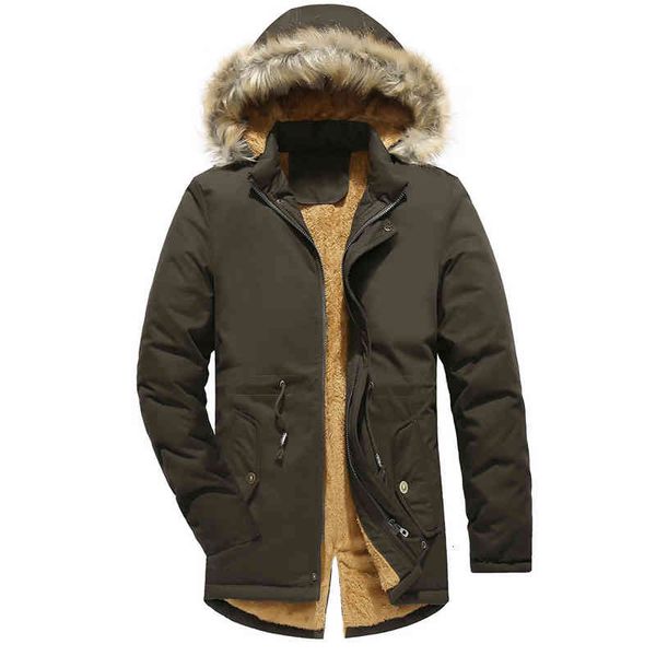 Men's Down & Parkas Mens Winter Fleece Coat Thick Hooded Fur Collar Jacket Male Long Casual Outwear Brand Clothing Army Green,1917 2OFE, Black
Men's Down & Parkas Mens Winter Fleece Coat Thick Hooded Fur Collar Jacket Male Long Casual Outwear Brand Clothing Army Green,1917 2OFE, Black