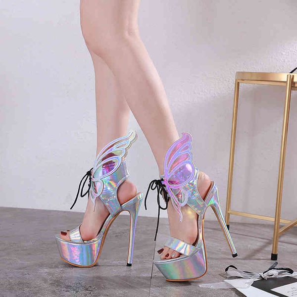 fashion show big butterfly sier sandals with wings prom 16cm luxury bridal wedding shoes designer heels 34 to 40, Black
fashion show big butterfly sier sandals with wings prom 16cm luxury bridal wedding shoes designer heels 34 to 40, Black