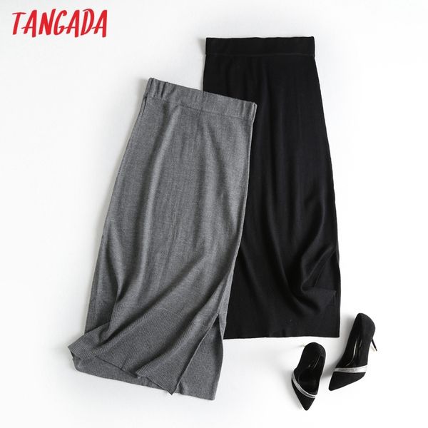 women gray knit midi skirt faldas mujer vintage waist strethy office ladies elegant chic mid calf skirts 6d79 210416, Black
women gray knit midi skirt faldas mujer vintage waist strethy office ladies elegant chic mid calf skirts 6d79 210416, Black