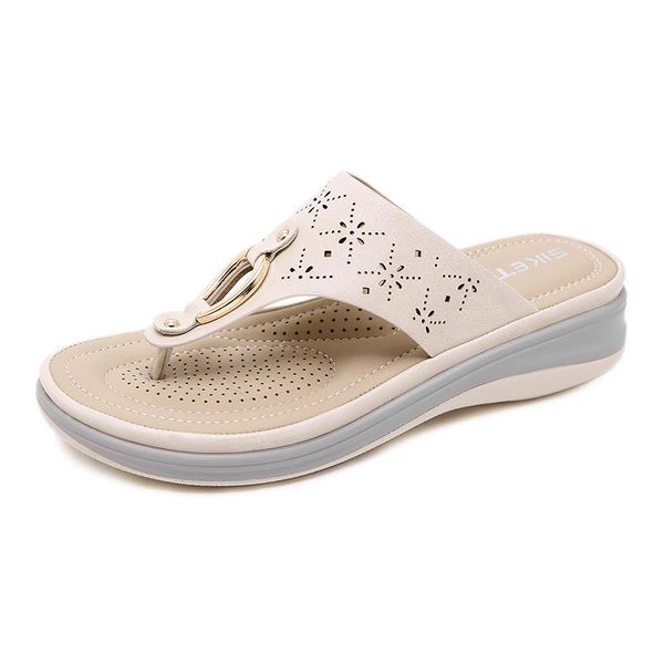 slippers women's beach quality 2021 summer fashion metal slip toe wedge large size wear comfortable casual sandals, Black
slippers women's beach quality 2021 summer fashion metal slip toe wedge large size wear comfortable casual sandals, Black