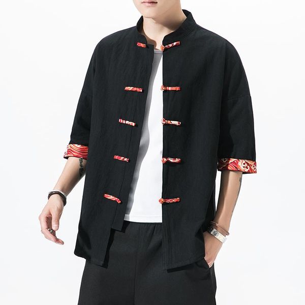 men's casual shirts chinese style short sleeve autumn vintage shirt men fashions hip hop streetwear blouse 5xl, White;black
men's casual shirts chinese style short sleeve autumn vintage shirt men fashions hip hop streetwear blouse 5xl, White;black