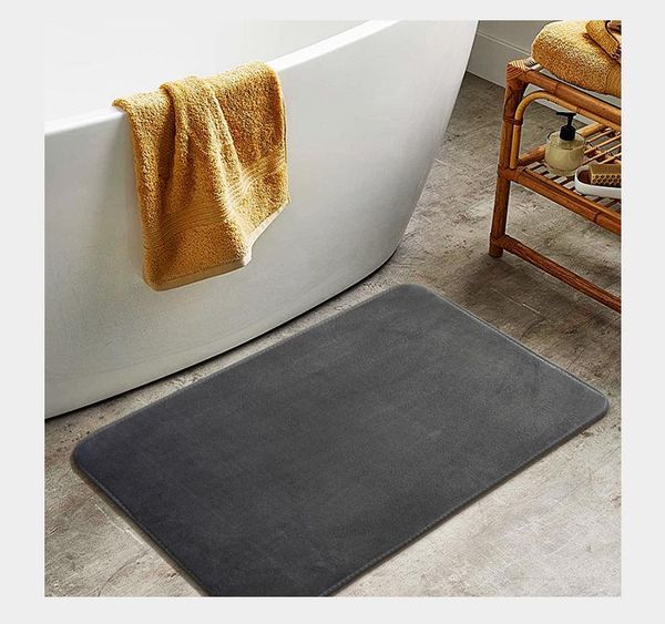 bath mats kitchen door mat non-slip absorbent microfiber bathroom rug home entrance super soft carpet