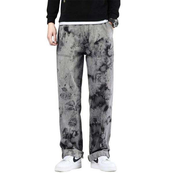men's jeans men straight pants hip hop male casual streetwear boyfriend style denim trousers baggy size 30-46, Blue
men's jeans men straight pants hip hop male casual streetwear boyfriend style denim trousers baggy size 30-46, Blue