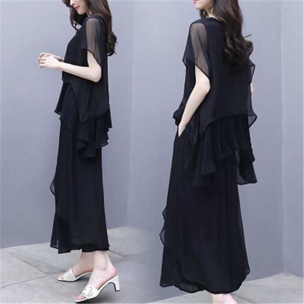 two piece dress plus size l-5xl female spring suit women summer fashion korean set loose thin two-piece wide-leg pants g1347, White
two piece dress plus size l-5xl female spring suit women summer fashion korean set loose thin two-piece wide-leg pants g1347, White