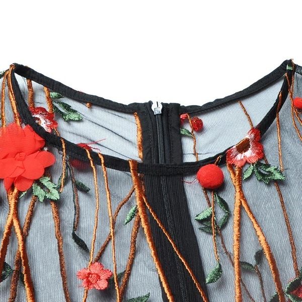 casual dresses summer mesh embroidery lace women elegant runway evening party dress o neck vestidos lady clothes plus size, Black;gray
casual dresses summer mesh embroidery lace women elegant runway evening party dress o neck vestidos lady clothes plus size, Black;gray