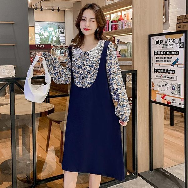 floral stitching loose fashion mid length pregnant dress maternity clothes stylish women mom dresses1, White
floral stitching loose fashion mid length pregnant dress maternity clothes stylish women mom dresses1, White