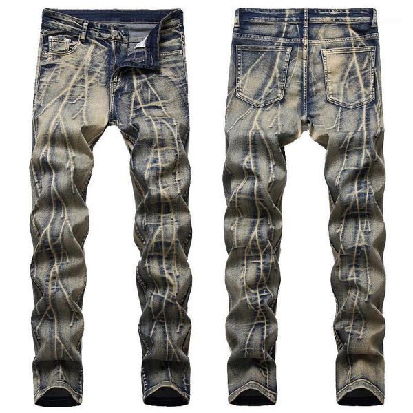 fashion european mens denim jeans tie dye vintage striped cowboy casual trousers hip hop streetwear long pants jb917 men's, Blue
fashion european mens denim jeans tie dye vintage striped cowboy casual trousers hip hop streetwear long pants jb917 men's, Blue