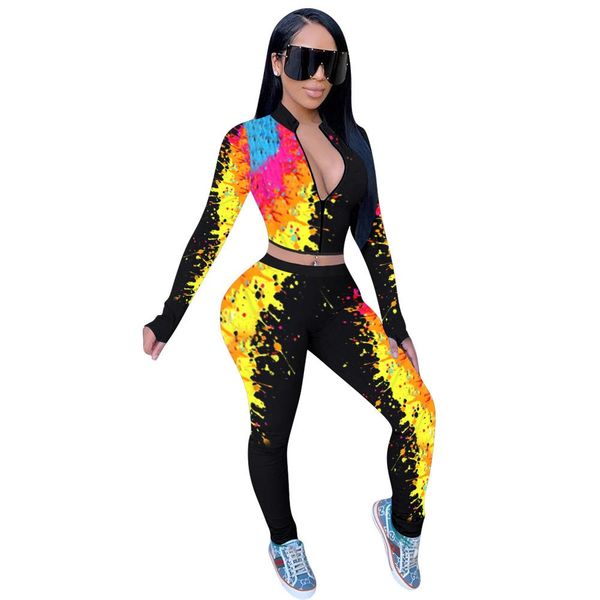 tracksuits graffiti women 2 pieces sets zipper fly coat high waist jogging pants sporty sweatpant matching set active wear outfits s-4xl, Gray
tracksuits graffiti women 2 pieces sets zipper fly coat high waist jogging pants sporty sweatpant matching set active wear outfits s-4xl, Gray