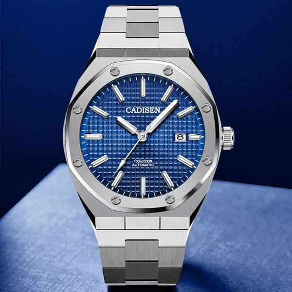 wristwatches cadisen men automatic watch diving 100m luxury mechanical wristwatch stainless steel waterproof relogio masculino, Slivery;brown
wristwatches cadisen men automatic watch diving 100m luxury mechanical wristwatch stainless steel waterproof relogio masculino, Slivery;brown