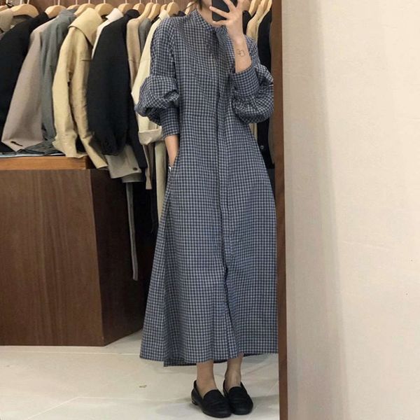 casual dresses dress women clotheslazy style round neck single breasted loose swing bubble sleeve shirt plaid 411r, Black;gray
casual dresses dress women clotheslazy style round neck single breasted loose swing bubble sleeve shirt plaid 411r, Black;gray