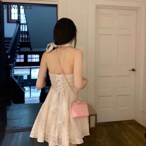 casual dresses sleeveless women backless halter sweet fashion girlish chic summer korean style ulzzang designer vestdios mujer, Black;gray
casual dresses sleeveless women backless halter sweet fashion girlish chic summer korean style ulzzang designer vestdios mujer, Black;gray