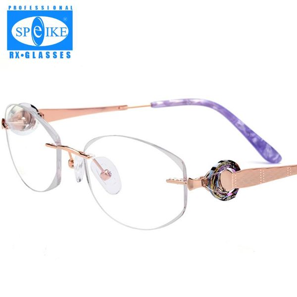fashion sunglasses frames br0967 diamond-cut rimless spectacle frame ladies' luxury diamond-set pure titanium optical myopic, Black
fashion sunglasses frames br0967 diamond-cut rimless spectacle frame ladies' luxury diamond-set pure titanium optical myopic, Black