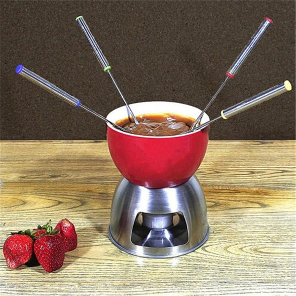 forks 6pcs/set stainless steel chocolate fork pot cheese fruit dessert fondue melting skewer kitchen tools
forks 6pcs/set stainless steel chocolate fork pot cheese fruit dessert fondue melting skewer kitchen tools