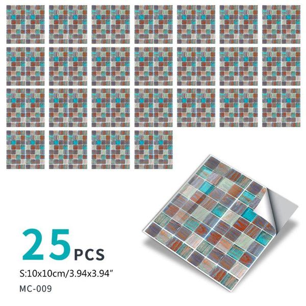 wall stickers 25pcs self adhesive waterproof simulation tiles sticker diy home bathroom kitchen decorations
wall stickers 25pcs self adhesive waterproof simulation tiles sticker diy home bathroom kitchen decorations