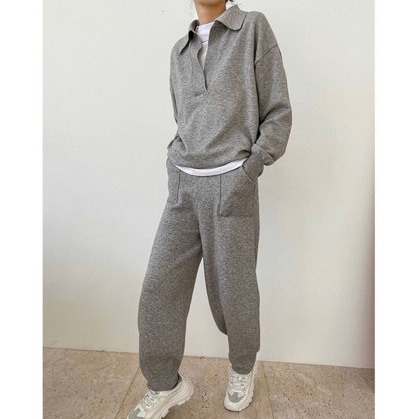 women's two piece pants spring 2021 women pieces sets polo collar woman knit sweater elastic waist comfortable sport casual knitte, White
women's two piece pants spring 2021 women pieces sets polo collar woman knit sweater elastic waist comfortable sport casual knitte, White