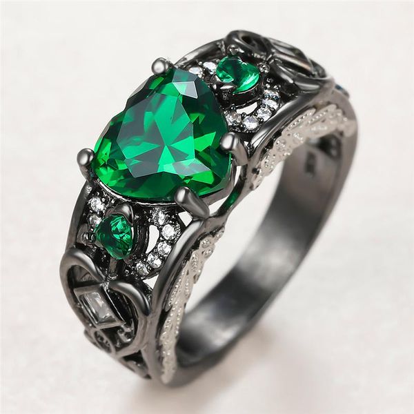 female vintage green heart crystal ring antique black gold wedding rings for women luxury angel wing zircon engagement gift, Slivery;golden
female vintage green heart crystal ring antique black gold wedding rings for women luxury angel wing zircon engagement gift, Slivery;golden