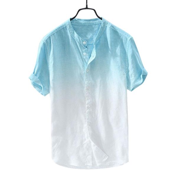 arrival men's summer linen cotton slim fit short color gradient sleeve casual tropical hawaiian shirts, White;black
arrival men's summer linen cotton slim fit short color gradient sleeve casual tropical hawaiian shirts, White;black