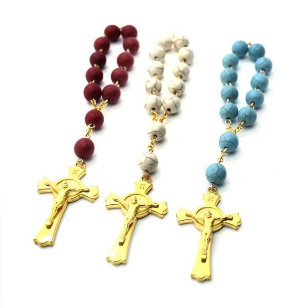 charm bracelets holy jesus cross bead for women fashion christianity jewelry catholicism exorcism talisman pendant prayer church gifts, Golden;silver
charm bracelets holy jesus cross bead for women fashion christianity jewelry catholicism exorcism talisman pendant prayer church gifts, Golden;silver