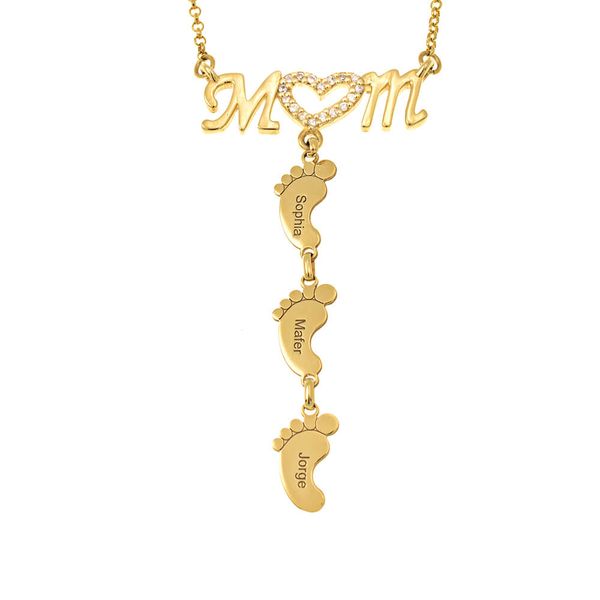 3umeter mom choker name necklace pendant custom necklace zirconia necklaces personalized inlay mom necklace with baby feet, Silver
3umeter mom choker name necklace pendant custom necklace zirconia necklaces personalized inlay mom necklace with baby feet, Silver