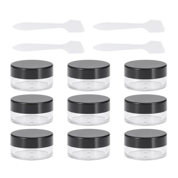 60pcs comestic dispenser bottles transparent cream bottle with 10pcs small spoon for travel trip (black) storage & jars
60pcs comestic dispenser bottles transparent cream bottle with 10pcs small spoon for travel trip (black) storage & jars
