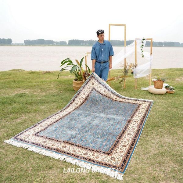 carpets 6'x9' blue silk area rugs hand knotted flowers handmade chinese carpet (ywx132a)
carpets 6'x9' blue silk area rugs hand knotted flowers handmade chinese carpet (ywx132a)