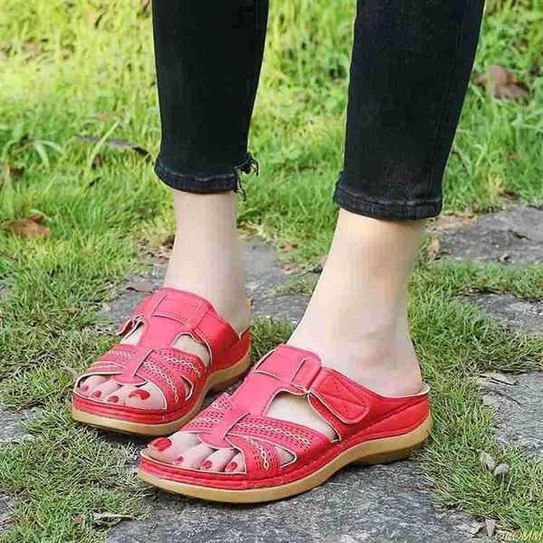 women sandals casual shoes fashion wedge open toe solid soft leather mother ladies slippers flat1, Black
women sandals casual shoes fashion wedge open toe solid soft leather mother ladies slippers flat1, Black