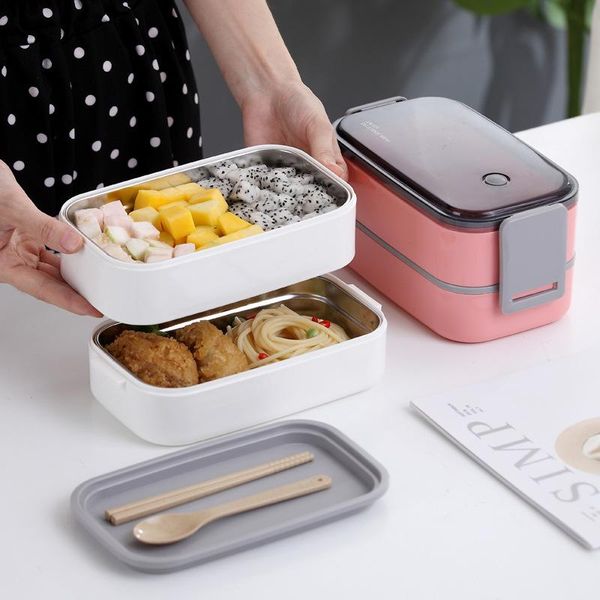 lunch box bento for student office worker double-layer microwave heating container storage dinnerware sets
lunch box bento for student office worker double-layer microwave heating container storage dinnerware sets