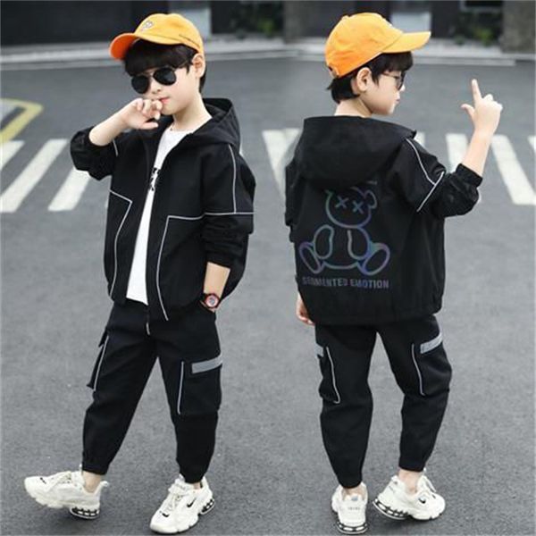 3-14 years spring boy clothing set casual fashion cartoon bear sport jacket + pant kid children baby toddler boy clothes, White
3-14 years spring boy clothing set casual fashion cartoon bear sport jacket + pant kid children baby toddler boy clothes, White