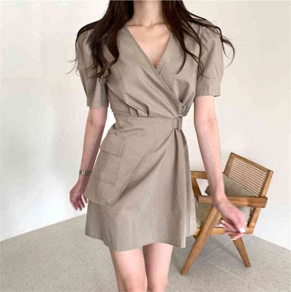 women's summer shirt dresses v-neck high waist fake two pieces puff sleeve lace up vintage mini dress 210429, Black;gray
women's summer shirt dresses v-neck high waist fake two pieces puff sleeve lace up vintage mini dress 210429, Black;gray