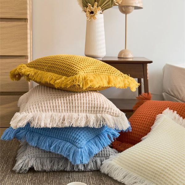 pillow tassels cojines decorativos throw cushion cover kussens woondecoratie shell body knitting grid
pillow tassels cojines decorativos throw cushion cover kussens woondecoratie shell body knitting grid