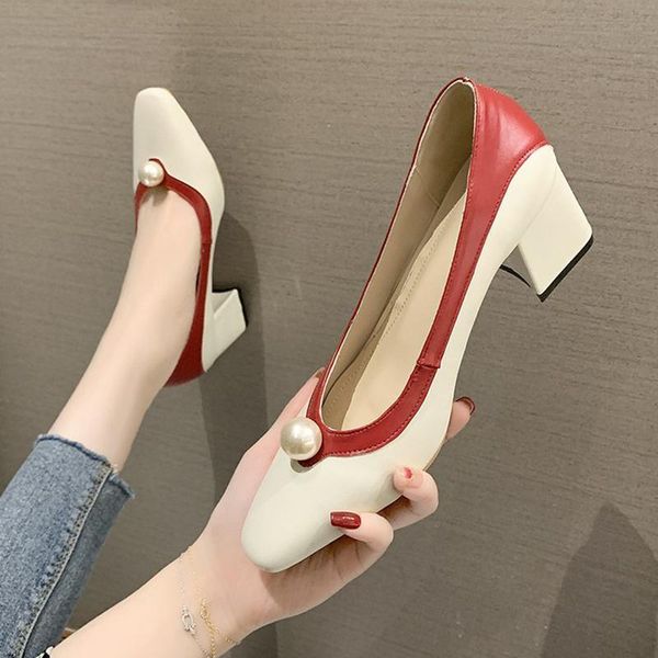 lucyever chunky pearl pu leather square heel pumps women spring summer shallow mouth pointy ladies wedding party fashion shoes dress, Black
lucyever chunky pearl pu leather square heel pumps women spring summer shallow mouth pointy ladies wedding party fashion shoes dress, Black
