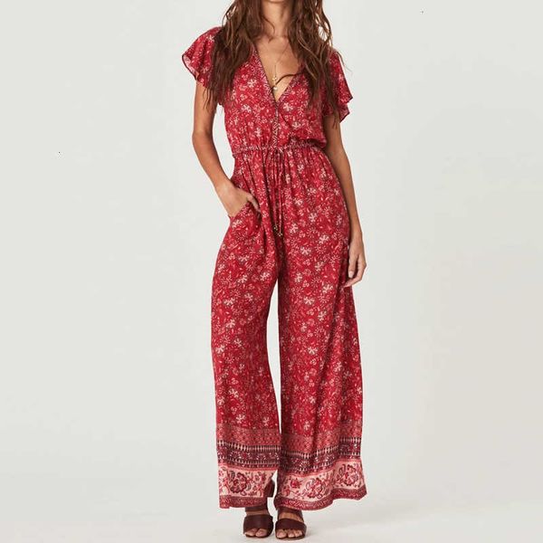 women's jumpsuits & rompers red summer women ruffle sleeve v-neck wide leg jumpsuit floral print romper beach playsuit gypsy ykl8, Black;white
women's jumpsuits & rompers red summer women ruffle sleeve v-neck wide leg jumpsuit floral print romper beach playsuit gypsy ykl8, Black;white