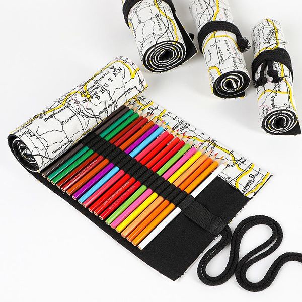 canvas map school pencil case 24/36/48/72 holes roll pencilcase large multi bag for girls boy pen stationery pouch bags
canvas map school pencil case 24/36/48/72 holes roll pencilcase large multi bag for girls boy pen stationery pouch bags