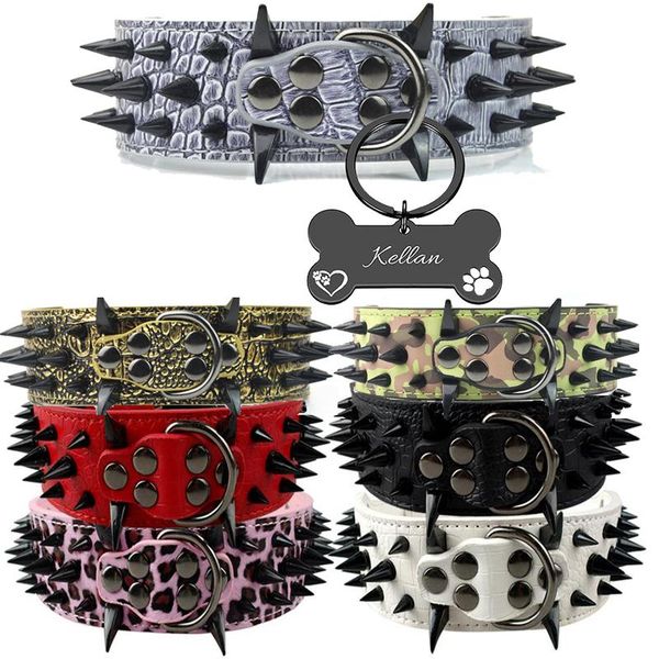 dog collars & leashes custom anti-bite pet product 2" width spike studded black pointed nail pu leather for strong large
dog collars & leashes custom anti-bite pet product 2" width spike studded black pointed nail pu leather for strong large