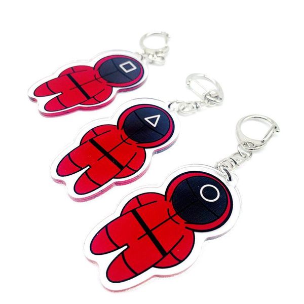 keychains squid game figures mask keychain charms accessories round six cosplay for ladies women men kids key chain toys gift, Silver
keychains squid game figures mask keychain charms accessories round six cosplay for ladies women men kids key chain toys gift, Silver