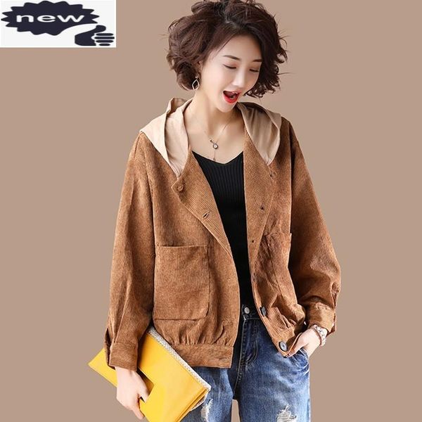 women's jackets women casual loose fit hoody jacket pockets streetwear autumn outwear coat plus size 5xl single breasted ladies, Black;brown
women's jackets women casual loose fit hoody jacket pockets streetwear autumn outwear coat plus size 5xl single breasted ladies, Black;brown