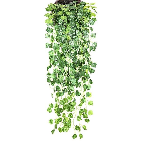2pcs vivid artificial plants hanging vine cloth realistic green leaf party wedding decoration decorative flowers & wreaths
2pcs vivid artificial plants hanging vine cloth realistic green leaf party wedding decoration decorative flowers & wreaths
